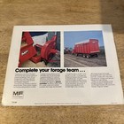 Vintage 1977 Massey Ferguson Forage Harvester  Sales Brochure Catalog