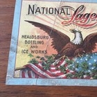 Pre Pro National Lager Beer - Healdsburg  Ca - Paper Beer Label Eagle Brewing