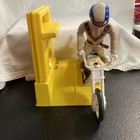 Vtg Ideal Toys 1973 Evel Knievel Stunt Cycle  Figure And Launcher