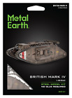 Fascinations Metal Earth Wwi British Mark Iv Tank 3d Laser Cut Model Kit Me1022