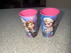 Disney   s Frozen Kids Children   s Plastic Cups Lot Of 2 Anna Elsa