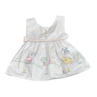 Vintage Baby Girl 2 Piece Pinafore Embroidered Farmhouse Detail Dress 24 Months