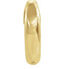 7 9x10mm Od 5 4mm Id 18k Yellow Gold Charm Pearl Shortener Bail Enhancer Pendant