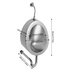 Automatic Wall Mounted Bathroom Urinal  Intelligent Sensor Flush Public Toilet