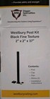 Westbury Blank Post Kit  2 x37   Black Fine Texture - Brand New In Box 