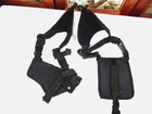 Nylon Shoulder Holster W  Double Mag Pouch Black