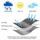 Foldable Table Tennis Dust Cover Waterproof Ping Pong Table Outdoor Protective