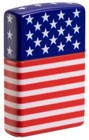 Zippo Windproof American Flag Patriotic Lighter  Wrap Around Design  48700  Nib