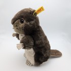 Vintage Steiff 2125 20 Stuffed Beaver 8  Made In Western Germany Ear Button Tag