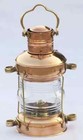 Antique Anchor Oil Lamp Brass   Copper Nautical Maritime Ship Lantern Boat Light