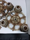 Art Deco Three Bulb Light Fixture Set Of 2 Antique