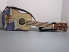 Bamboo Soprano Ukulele Model U-21wave-s Great Wave   Sun Design With Strap