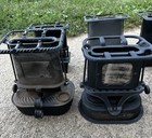 Antique Cast Iron Single Wick Kerosene Sad Iron Heater Camp Stoves Lot Of 9