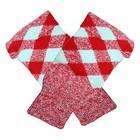 Traditional Scottish Kilt Hose Top Diced Red And White Highlanders Clothing