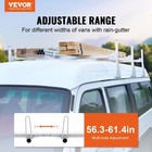 750lb 3-bar 56 3-61 4in Adjustable Alloy Steel Van Roof Ladder Rack