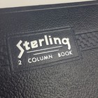 Vintage Sterling 2 Column Ledger Book Hardcover  2580 Woolworth Blank Pages Read