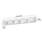 Modern Led Crystal Chrome 35   Vanity 5 Light Bathroom Mirror Wall Lamp Fixture