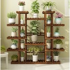 Wooden Multi Tier Plant Stand Flower Rack Shelf Bonsai Holder Home Garden Corner