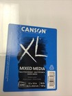 Canson Xl Mixed Media Paper  98 Lb  12 x18   100 Sheets  Bright White