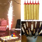 6pcs Cake Decoration Birthday Sparkling Candles Parties Celebrations Candles