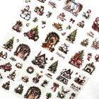 Christmas Stickers 6 Sheets Red Junk Journal Collage Planner Scrapbooking Cards
