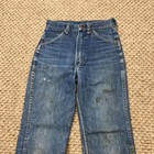 Vintage 60s 70s Maverick Blue Jeans Youth 14 Teen 23x27 Denim Flared Usa Made