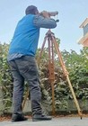 64   Big Vintage Brass Binoculars With Floor Tripod Stand Antique Maritime Repli