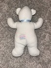 House Of Hatten Bear Plush White Blue Ribbon Unisex 8 