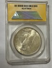 1925 Peace Silver Dollar Anacs Ms64  1 Philadelphia 90  Silver Certified