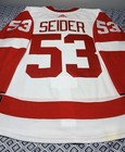 Moritz Seider Detroit Red Wings Adidas Climalite Away Jersey Size  46   A
