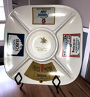 Vintage Limited 1978 Anheuser Busch Melamine Chip Dip Tray - Budweiser Michelob