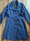 Ethyl Woman s Navy   Black Textured Lab Coat Jacket Size Xl Stretch   Buttons