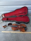 Vintage Violin Copy Of Antonius Stradivarius Size 4 4 Made In Czechoslovakia