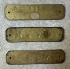 Vintage Brass Ship boat Signs  Captain  Head  Crew  Ye Olde Ship Store  Hawaii 