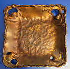 Vtg Unique Hand-forged Metal Dish The Argyle Arts Centre Sidney Artisan 4 75 