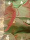 Vintage Indian Irredescent Pure Silk 72    Handloom Saree  decorative luxurious  