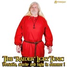 Medieval Renaissance Tunic Top Shirt Viking Norseman Pirate Cosplay Costume Red