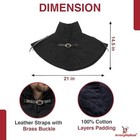 Handmade Knights Durable Cotton Padded Collar Medieval Garment Black Armor