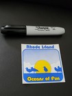 Vintage Rhode Island Oceans Of Fun Sticker 3 25  X 3 25 