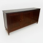 Antique French Louis Xvi Marble Top Mahogany Sideboard Enfilade Chest 79  Wide