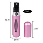5ml Perfume Atomizer Refillable Spray Bottle Portable Travel Scent Pump Empty