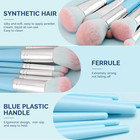Makeup Brushes 16pcs Professional Makeup Brush With Makeup Sponge Set Premium Sy