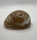 Hand Blown Glass  sleeping Cat  Studio Art Paperweight By Abbey Uffelman 3   