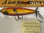 Shur Strike  Injured Minnow Fishing Lure Wooden Used Tackle Box Find Great Color