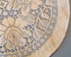 Vintage 11 1 4   Hand Crocheted   Flower Centerpiece Doily