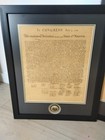 Framed The Bill Of Rights  Declaration Of Independence   Constitution Of U s  