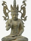A Burmese Bronze Figure Of Buddha 19th 20th Century