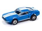 Auto World Sc384-5b Xtraction 1967 Shelby Gt350 Mustang  blue  Ho Slot Car