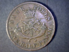 1857 Upper Canada One Half Penny Bank Token Bank Of Upper Canada   8 95