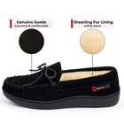 Alpine Swiss Sabine Womens Moccasin Slippers Genuine Suede House Shoe Memory